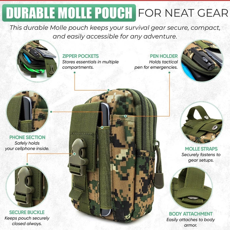 Alertoa Survival Kit - All-in-One Survival Gear and Supplies for Camping, Hiking, Hunting, and Car Emergencies - Essential Tools, Great Gift for Men, Fathers, Boyfriends, Boys, Dads and Scouts - Image 5
